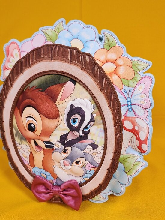 Loungefly Disney Bambi Thumper Flower Group Portrait Figural Mini Backpack NEW